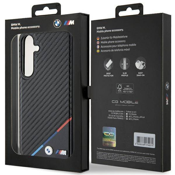 BMW BMHMS24S23PUDTK S24 S921 black/black hardcase Carbon Tricolor Line MagSafe