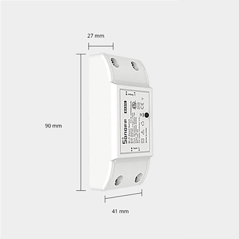 Sonoff RFR2 inteligentny bezprzewodowy przełącznik przekaźnik sterownik Wi-Fi 433 MHz RF biały (M0802010002)
