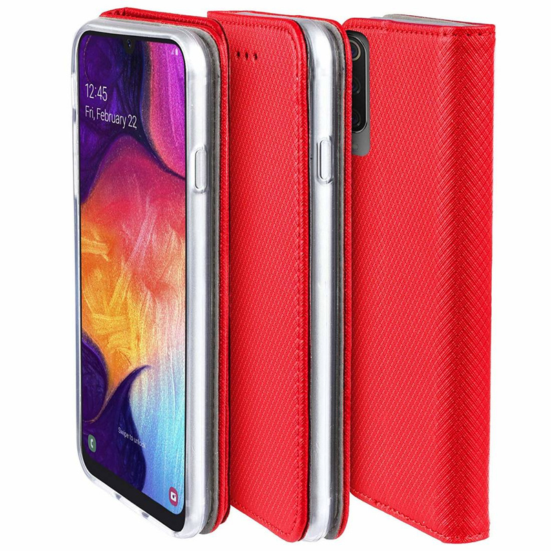 Etui Smart Magnet do Samsung Galaxy S25 czerwone