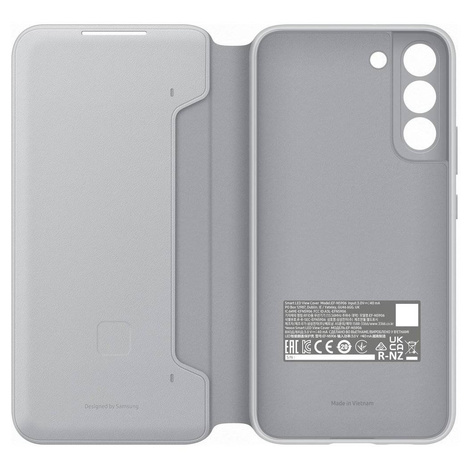 Samsung LED View Cover etui pokrowiec z wyświetlaczem LED Samsung Galaxy S22+ (S22 Plus) jasnoszary (EF-NS906PJEGEE)
