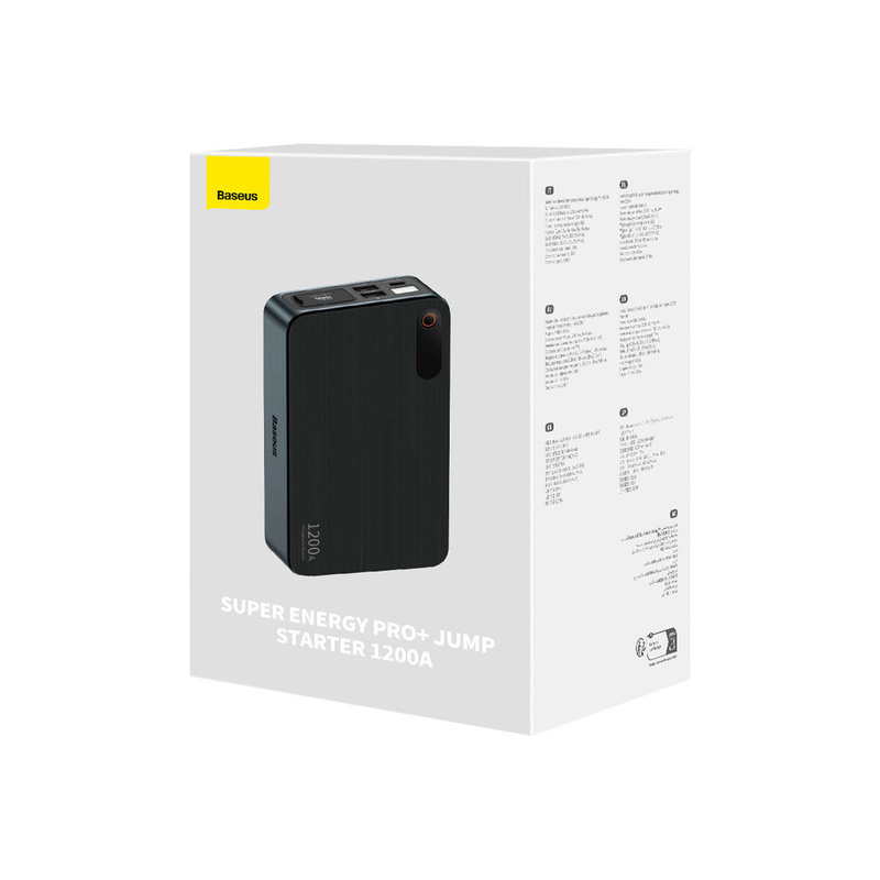 Powerbank Jump Starter do samochodu 1200A Baseus Super Energy Pro+ - czarny