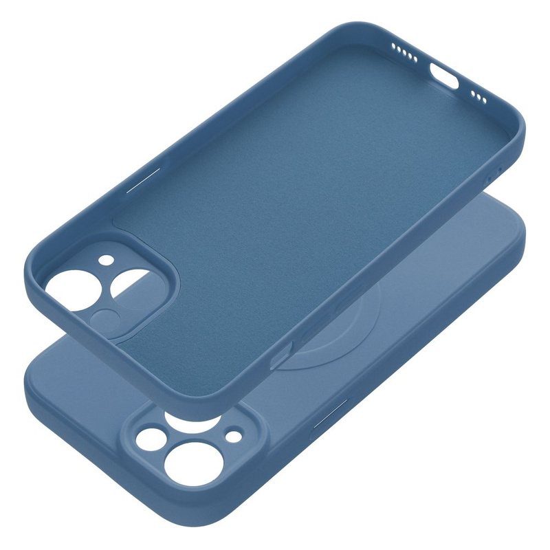 Futerał Silicone Mag Cover kompatybilny z MagSafe do IPHONE 14 niebieski