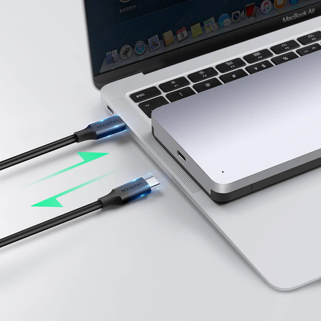 Ugreen pocket hard disk case 2.5 &#39;&#39; SATA 3.0 6Gbps gray + cable USB - USB Type C 0.5m (CM300)