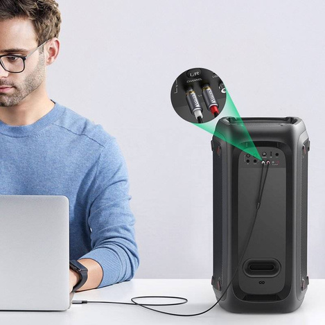 Ugreen USB Type C (male) - 2RCA (male) audio cable 1,5m gray (20193 CM451)