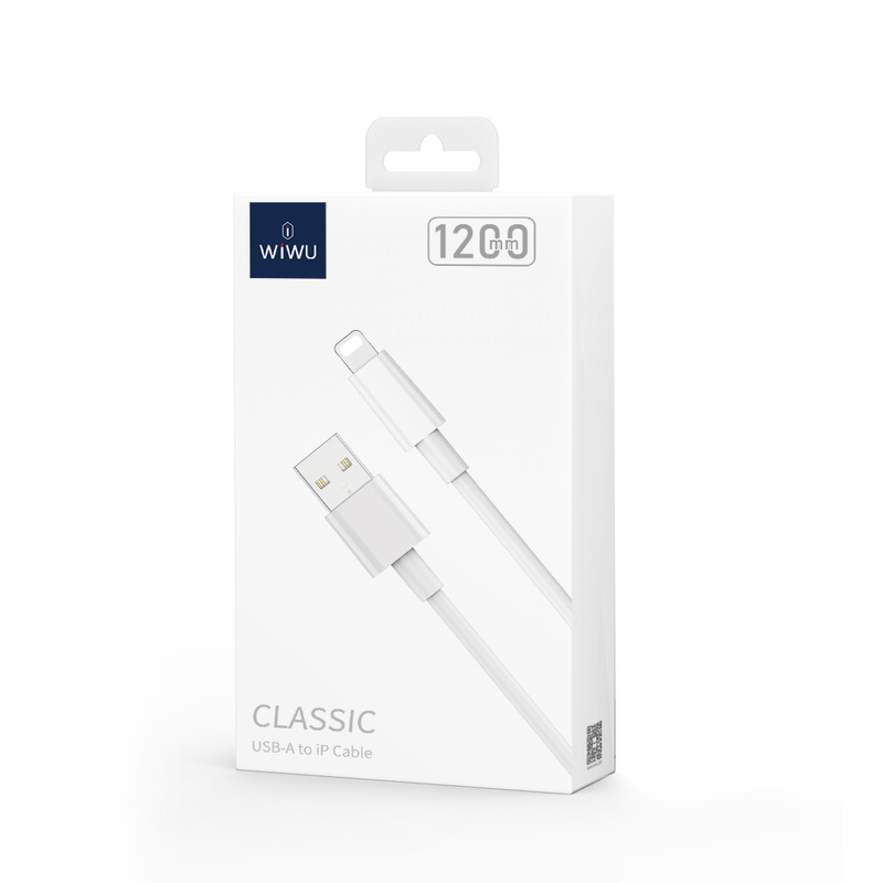 WIWU kabel C006 USB - Lightning 1,2 m 2,4A biały