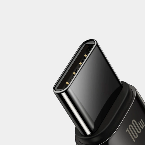 Baseus Tungsten Gold cable USB-A - USB-C 480Mb/s 100W 2m black (CAWJ000101)