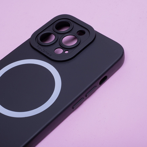 Nakładka Silicon Mag do iPhone 16 Pro Max 6,9" czarna