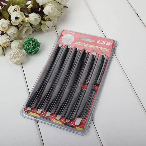 Ochraniacz na krawędź drzwi do samochodu 8 szt czarny