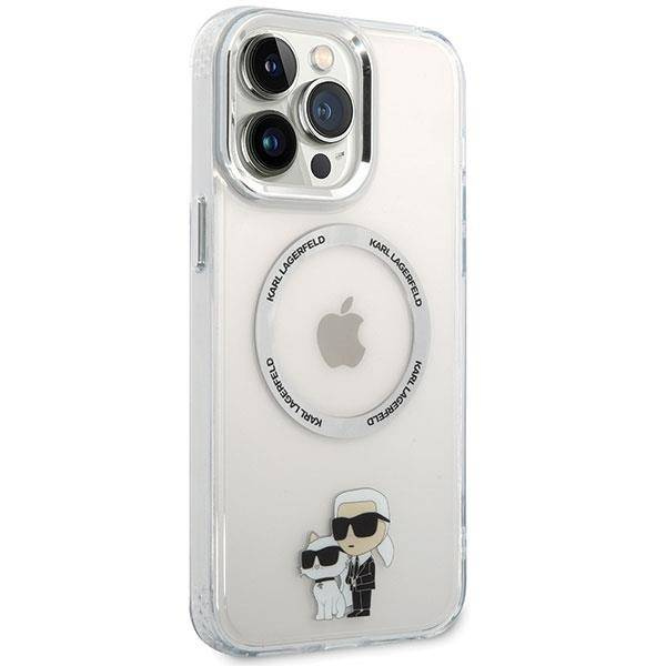Karl Lagerfeld KKLHMP13XHNKCIT iPhone 13 Pro Max 6,7&quot; Hardcase transparent Ikonisches Karl&amp;Choupette Magsafe