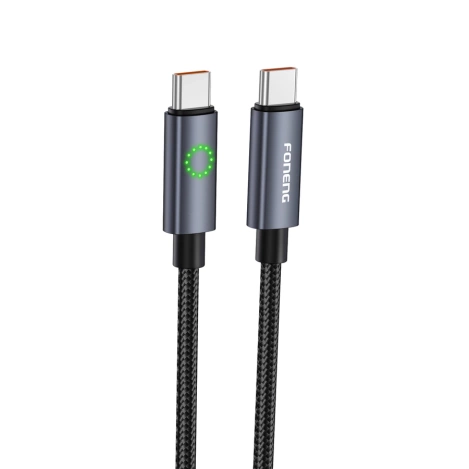 FONENG kabel XS08 USB-C - USB-C PD 60W 1.2M Czarny