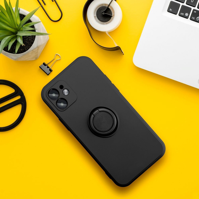 Futerał SILICONE RING do SAMSUNG A16 5G / A16 4G czarny
