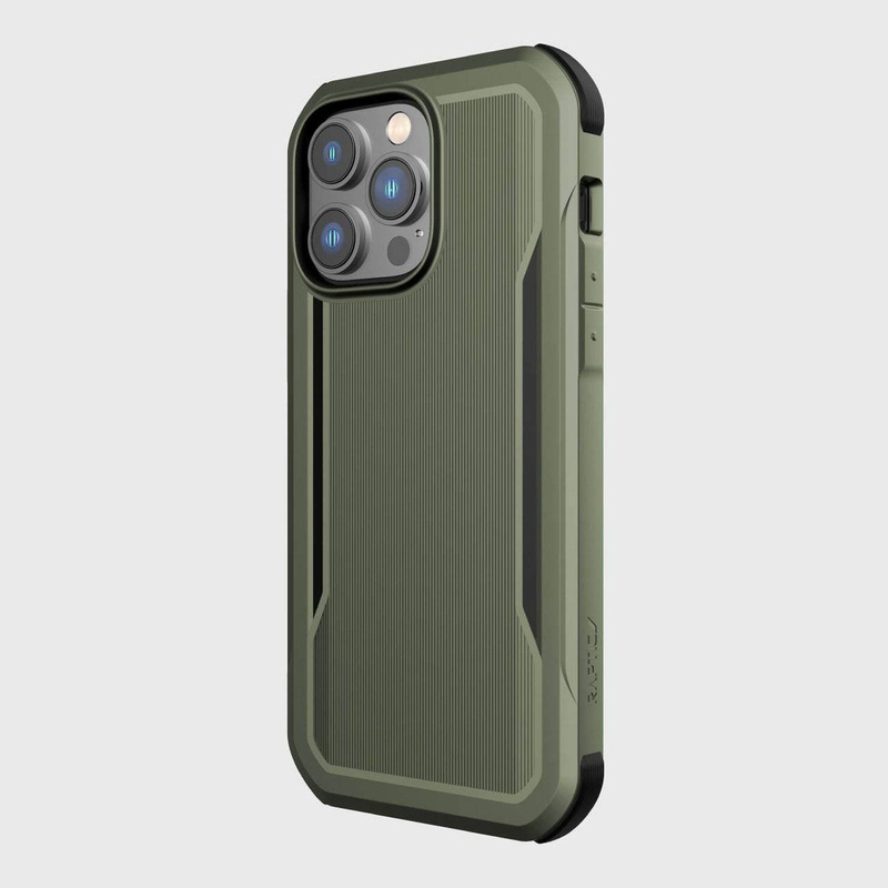 Raptic X-Doria Fort Case iPhone 14 Pro Max mit gepanzerter MagSafe-Hülle grün