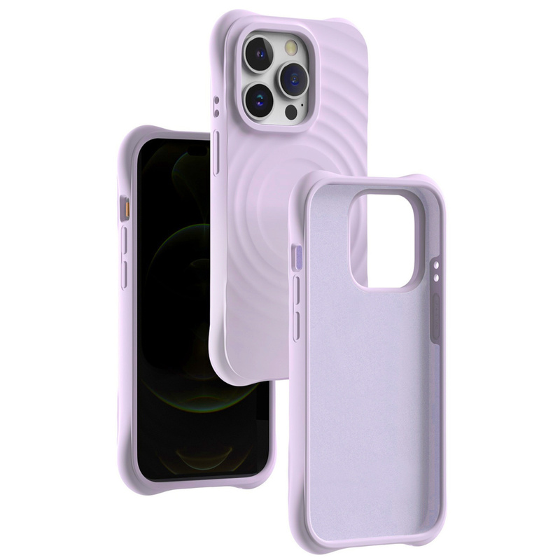 Nakładka Circle Mag do iPhone 14 Pro 6,1" jasnofioletowa