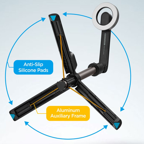 Spigen Selfiestick S571W MagSafe Tripod   Bluetooth czarny/black AMP07656