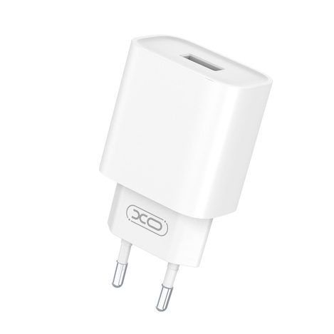 XO ładowarka sieciowa CE02D QC 3.0 18W 1x USB biała + kabel microUSB