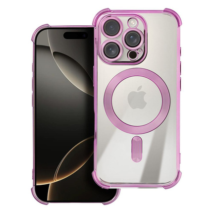 Futerał ANTISHOCK ELECTRO do IPHONE 16 Pro Max kompatybilny z MagSafe purpurowy