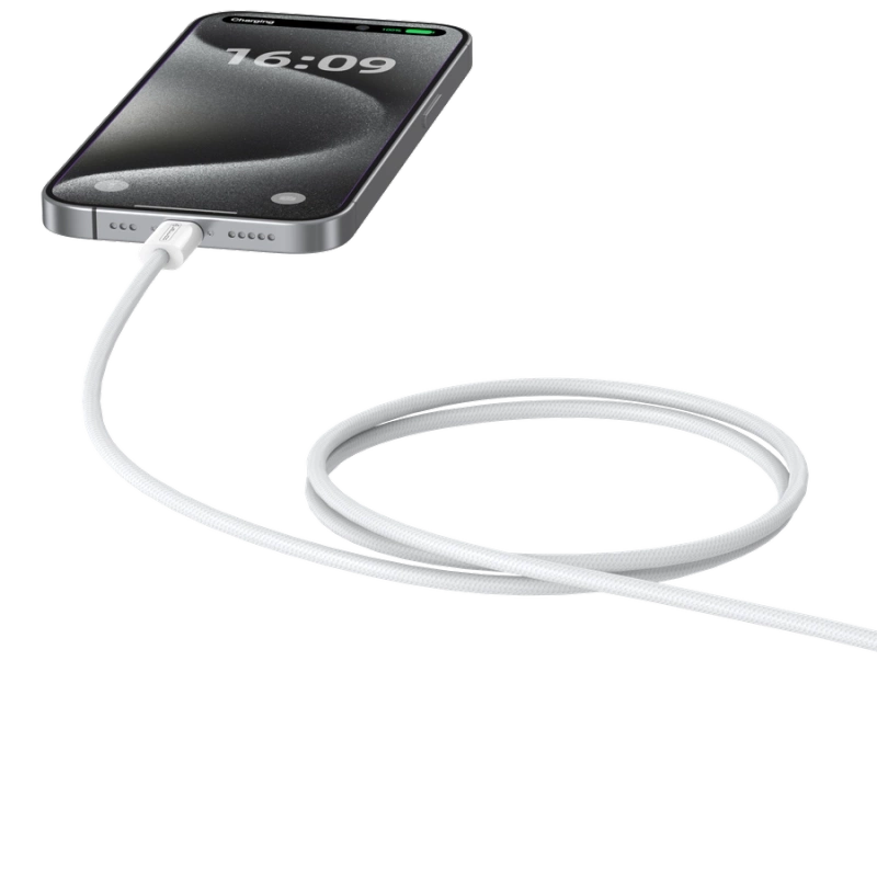 JELLICO kabel IP15 USB-C - USB-C PD 60W 1M Biały