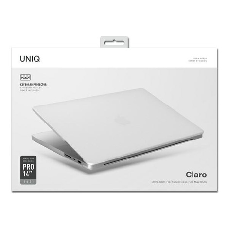 UNIQ etui Claro MacBook Pro 14" (2021) przezroczysty/dove matte clear
