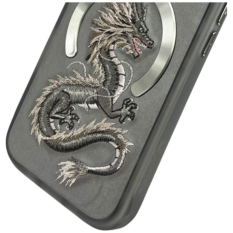 Etui Nimmy Dragon MagSafe do iPhone 16    Pro szary