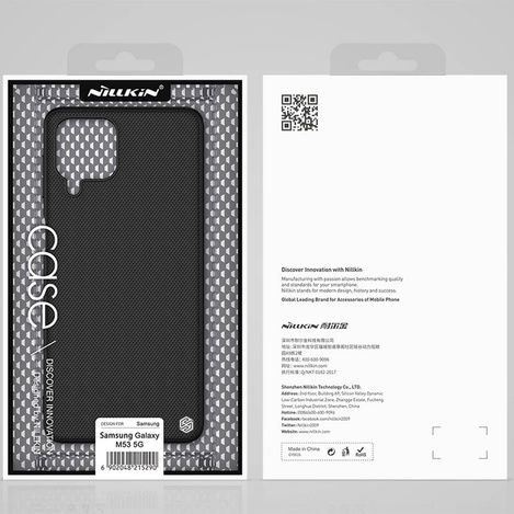Nillkin Textured Case Durable reinforced case with a gel frame and nylon on the back Samsung Galaxy M53 5G black