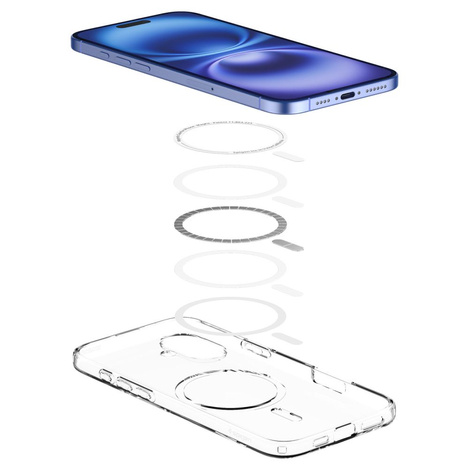 ETUI SPIGEN LIQUID CRYSTAL MAG MAGSAFE IPHONE 16 CLEAR