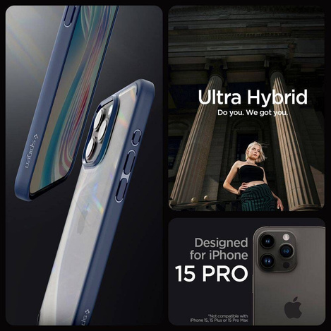 Spigen Liquid Air iPhone 16 Pro granatowy/navy blue ACS08118