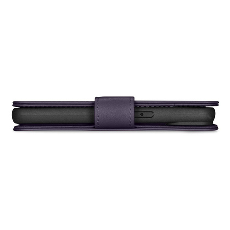 iCarer Wallet Case 2in1 case iPhone 14 Leather Flip Cover Anti-RFID dark purple (WMI14220725-DP)