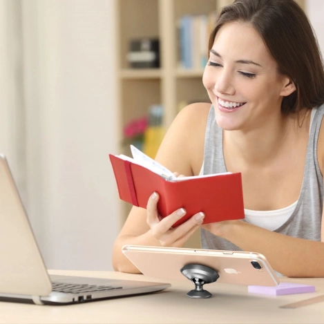 Uchwyt magnetyczny Baseus na kokpit Small Ears Magnetic srebrny SUER-B01