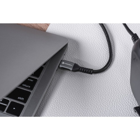 FORCELL F-ENERGY C263 kabel Typ C do Typ C QC4.0 PD 5A 240W Cafule 2 m czarny