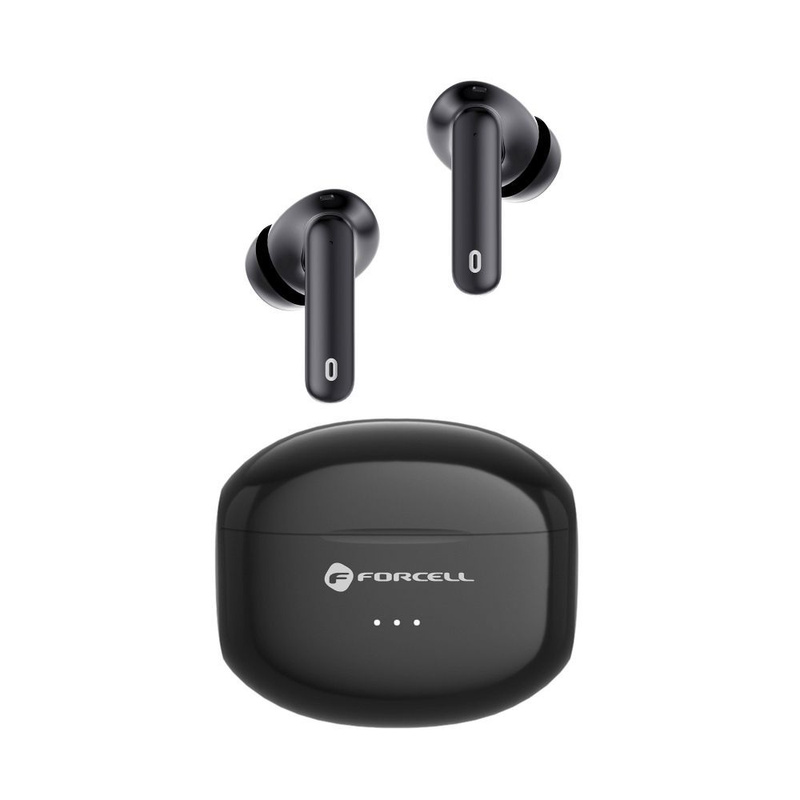 FORCELL F-AUDIO słuchawki bezprzewodowe / bluetooth stereo TWS CLEAR Sound czarne