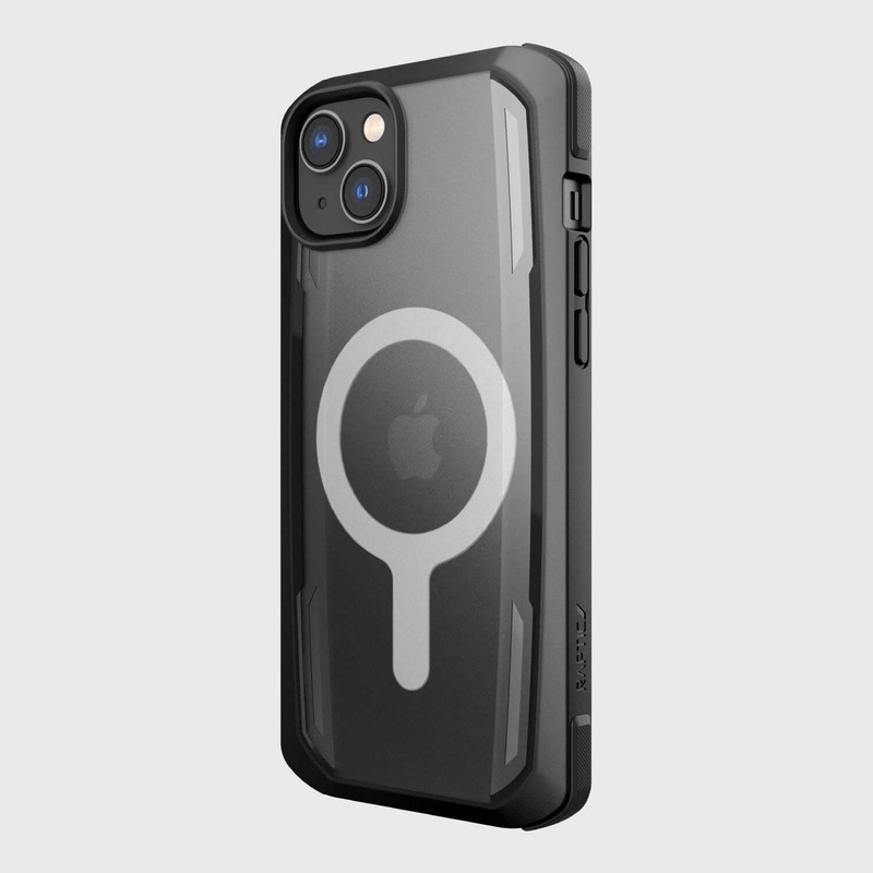 Raptic X-Doria Secure Case für iPhone 14 Plus mit gepanzerter MagSafe-Hülle schwarz