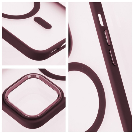 Futerał MATTE MAG COVER kompatybilny z MagSafe do IPHONE 16 Pro czerwony