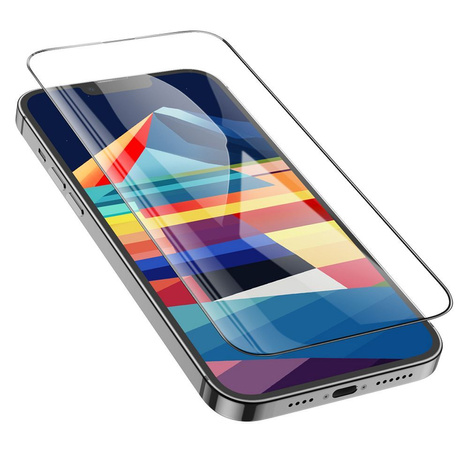HOCO szkło hartowane HD 5D Guardian shield (SET 10in1) - do iPhone 15 Plus czarny (G14)