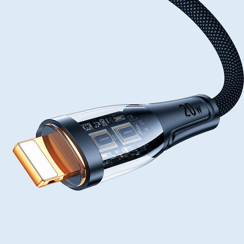 Joyroom Schnellladekabel mit Smart Switch USB-C - Lightning 20W 1,2m schwarz (S-CL020A3)