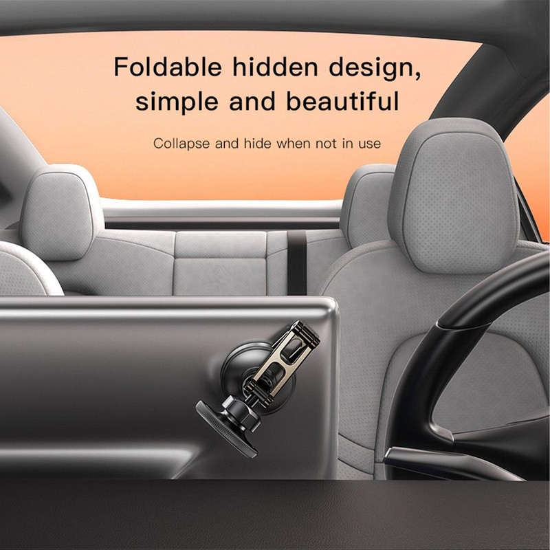 FORCELL F-Grip IronSecure uchwyt samochodowy do szyby/deski kompatybilny z MagSafe czarny