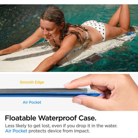 Spigen A610 UNIVERSELLES WASSERDICHTES SCHWIMMERGEHÄUSE SCHWARZ
