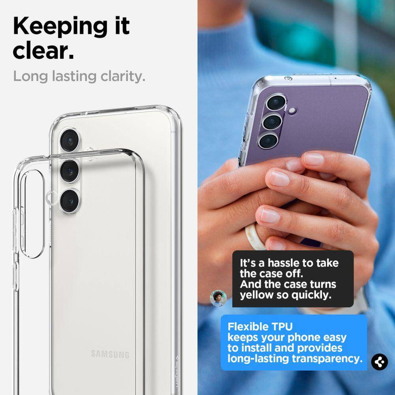 Spigen FLÜSSIGKRISTALL GALAXY S23 FE KRISTALLKLAR