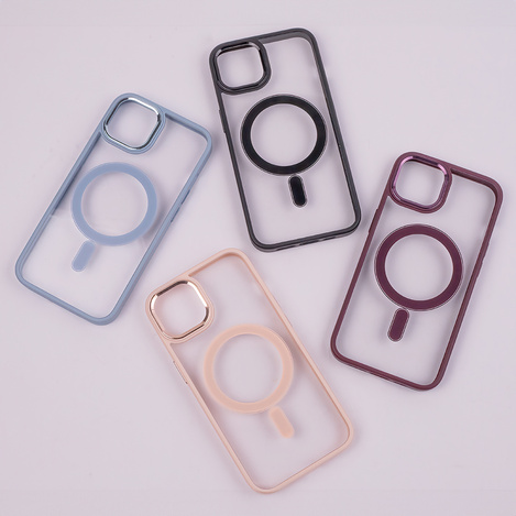 Nakładka Satin Clear Mag do iPhone 15 Pro Max 6,7&quot; różowa