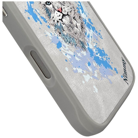 Etui Nimmy Pantera MagSafe do iPhone 16   Pro Max jasnoszary