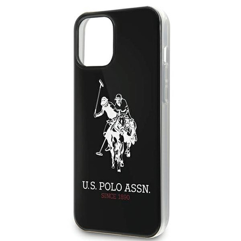 US Polo USHCP12LTPUHRBK iPhone 12 6,7" Pro Max czarny/black Shiny Big Logo