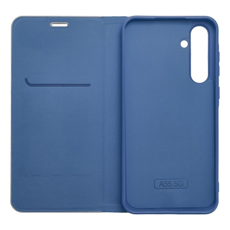 Kabura LUNA Book Carbon do SAMSUNG Xcover 4 niebieski