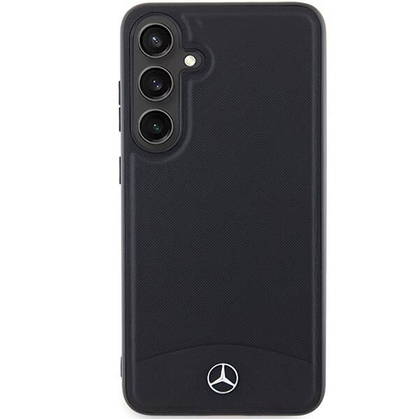 Oryginalne Etui MERCEDES hardcase Leather Textured & Plain MagSafe MEHMS24M23RBARK do Samsung Galaxy S24 Plus Czarny
