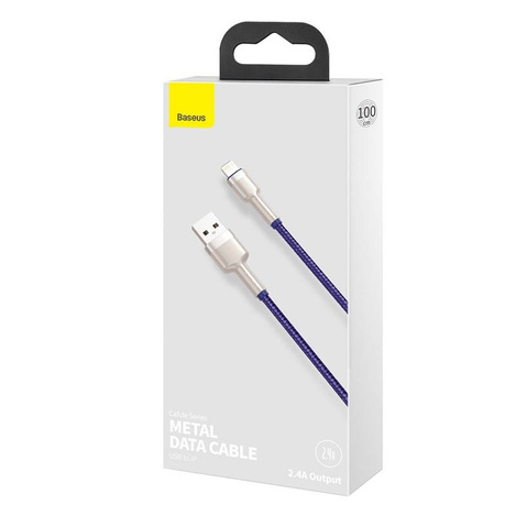 Baseus Cafule Series Metal Data Cable USB to IP 2.4A 1m Purple