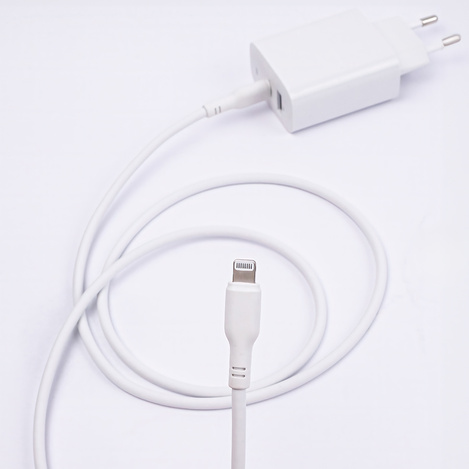 Maxlife kabel MFi MXUC-10 USB-C - Lightning 1,0 m 27W biały