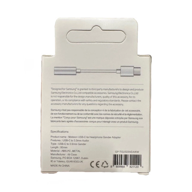 Adapter Samsung GP-TGU023AE DAC USB-C do mini jack 3.5mm - biały