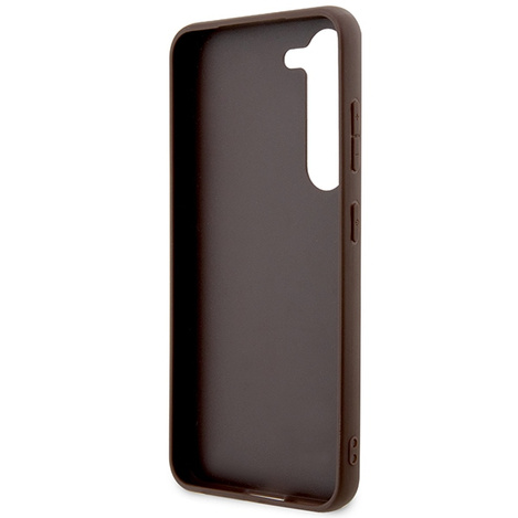 Oryginalne Etui GUESS Hardcase GUHCS24M4GMGBR do Samsung S24 Plus (Leather 4G Metal Logo / brązowy)