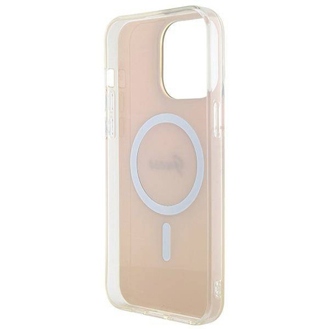 Guess IML Iridescent MagSafe Hülle für iPhone 15 Pro – Rosa