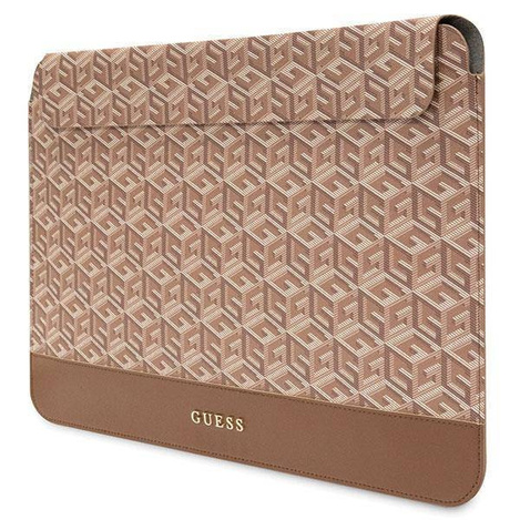 Guess GCube Stripes Tasche für einen 14-Zoll-Laptop – braun