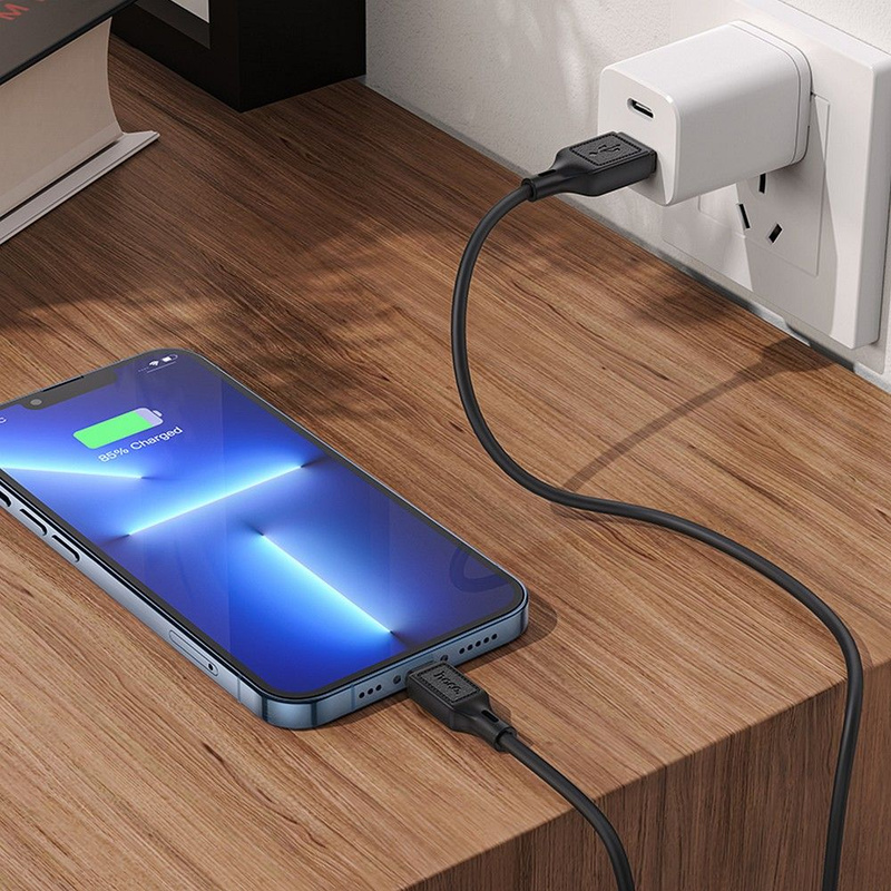 HOCO kabel USB A do Lightning 2,4A X90 1 m czarny