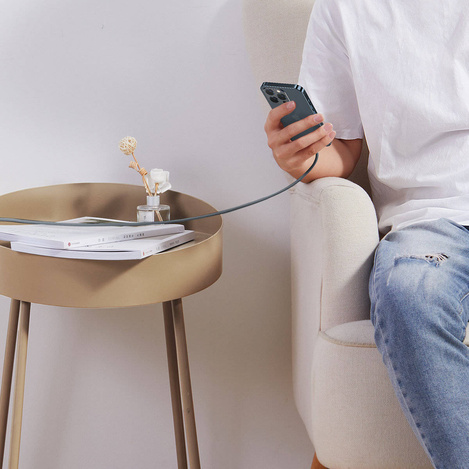 Baseus Kabel für iPhone USB Typ C - Lightning 2m, Power Delivery 20W grau (CALD000116)